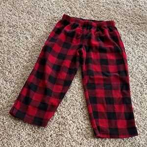 Kids Red and Black Buffalo Plaid Pajama Pants